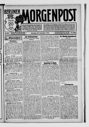 Berliner Morgenpost vom 20.11.1910