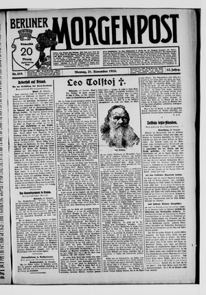 Berliner Morgenpost on Nov 21, 1910