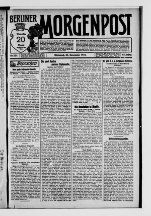 Berliner Morgenpost vom 23.11.1910