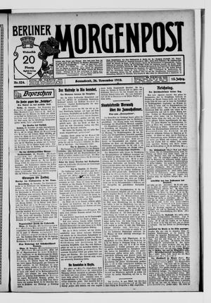 Berliner Morgenpost vom 26.11.1910