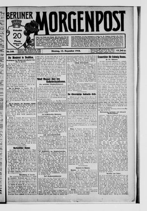 Berliner Morgenpost vom 12.12.1910