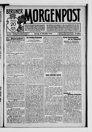 Berliner Morgenpost on Dec 16, 1910