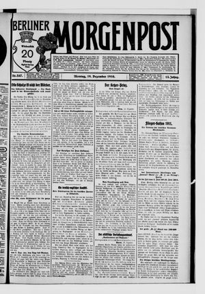 Berliner Morgenpost vom 19.12.1910