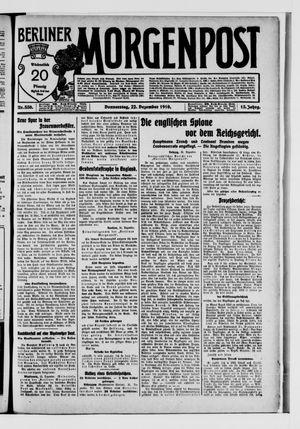 Berliner Morgenpost vom 22.12.1910