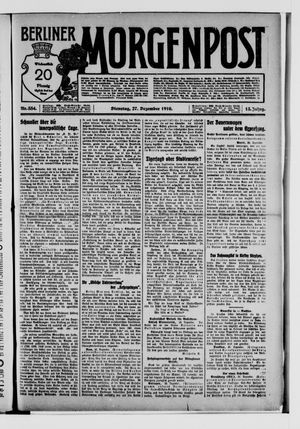 Berliner Morgenpost vom 27.12.1910