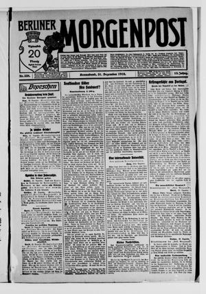 Berliner Morgenpost vom 31.12.1910