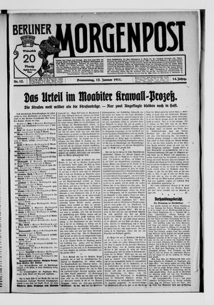 Berliner Morgenpost vom 12.01.1911