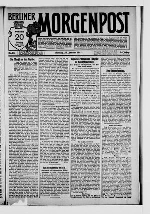 Berliner Morgenpost vom 23.01.1911