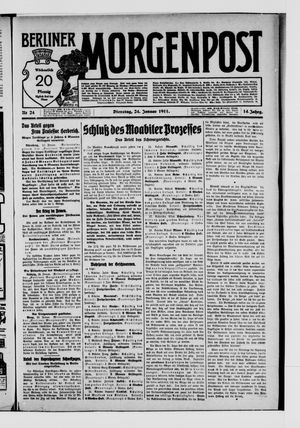 Berliner Morgenpost vom 24.01.1911