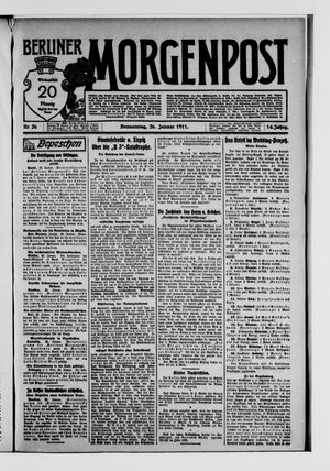 Berliner Morgenpost vom 26.01.1911