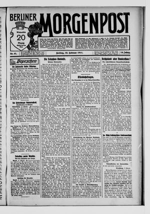 Berliner Morgenpost vom 10.02.1911