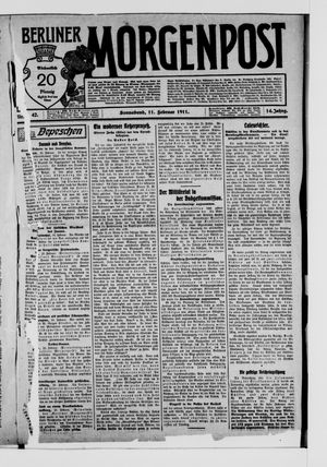 Berliner Morgenpost vom 11.02.1911