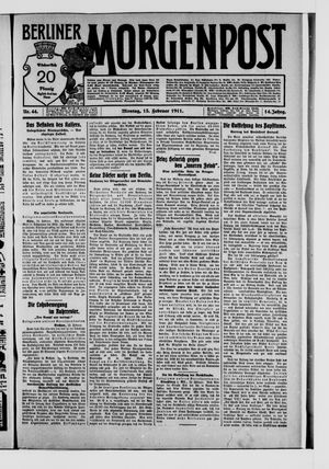 Berliner Morgenpost vom 13.02.1911