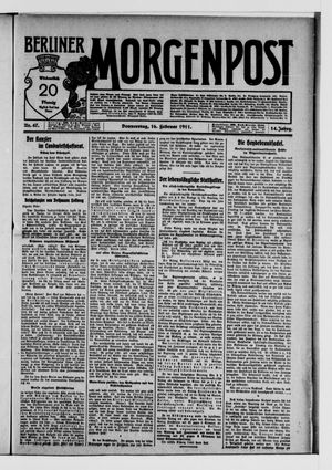 Berliner Morgenpost vom 16.02.1911