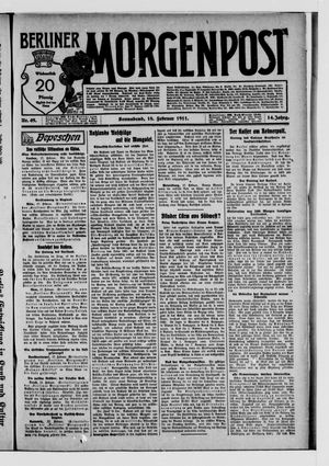 Berliner Morgenpost vom 18.02.1911