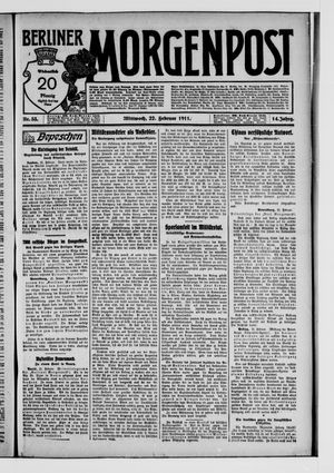 Berliner Morgenpost vom 22.02.1911