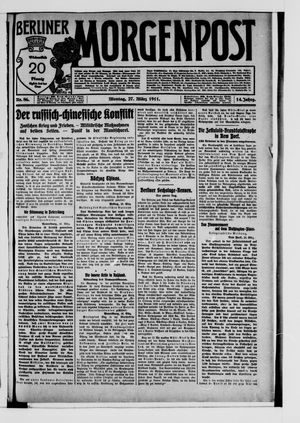 Berliner Morgenpost vom 27.03.1911