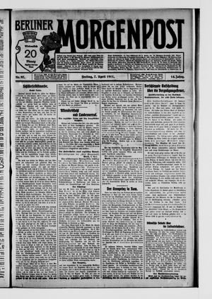 Berliner Morgenpost vom 07.04.1911