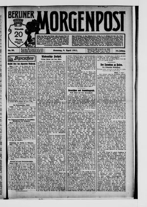 Berliner Morgenpost vom 09.04.1911