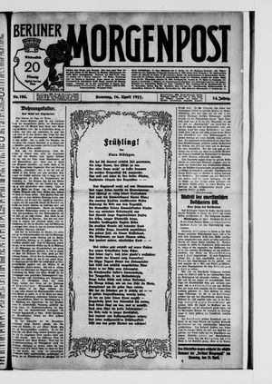 Berliner Morgenpost vom 16.04.1911