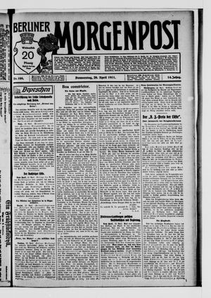 Berliner Morgenpost vom 20.04.1911