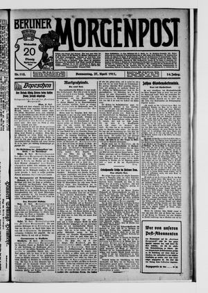 Berliner Morgenpost vom 27.04.1911