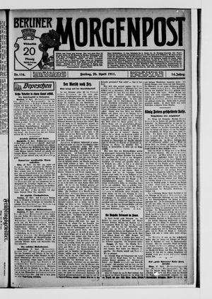 Berliner Morgenpost vom 28.04.1911