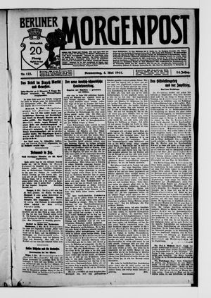 Berliner Morgenpost vom 04.05.1911