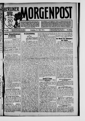 Berliner Morgenpost vom 21.05.1911