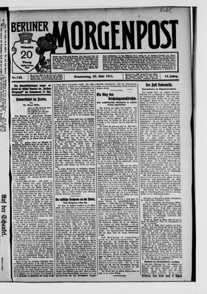 Berliner Morgenpost vom 25.05.1911