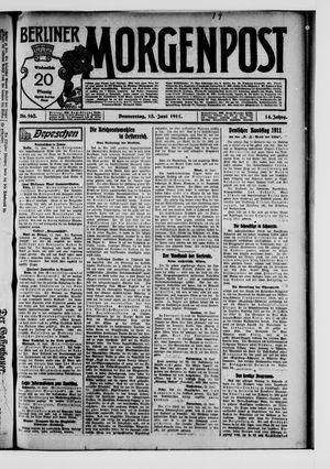 Berliner Morgenpost vom 15.06.1911