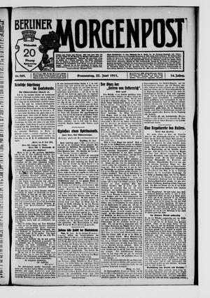 Berliner Morgenpost vom 22.06.1911