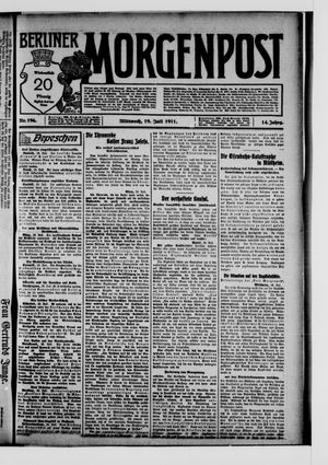 Berliner Morgenpost vom 19.07.1911