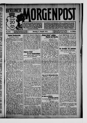 Berliner Morgenpost vom 07.08.1911