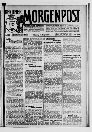 Berliner Morgenpost vom 14.08.1911