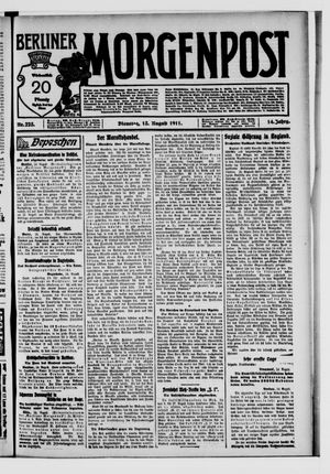 Berliner Morgenpost vom 15.08.1911