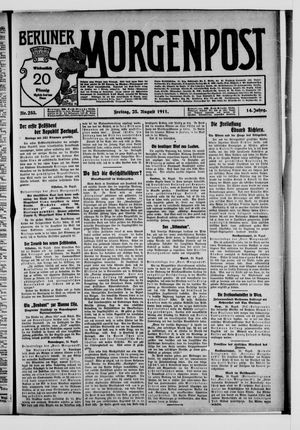 Berliner Morgenpost vom 25.08.1911