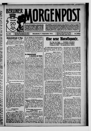 Berliner Morgenpost vom 09.09.1911