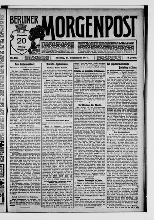 Berliner Morgenpost vom 11.09.1911