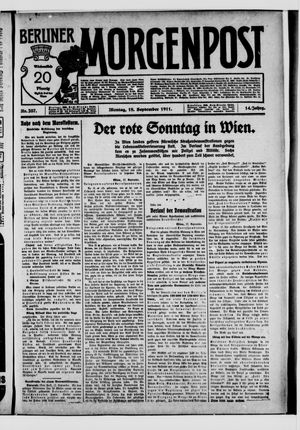 Berliner Morgenpost vom 18.09.1911