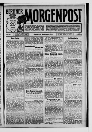 Berliner Morgenpost vom 22.09.1911