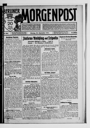 Berliner Morgenpost vom 25.09.1911