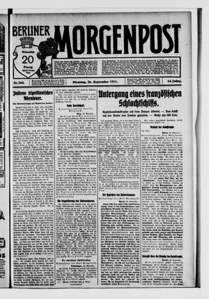 Berliner Morgenpost vom 26.09.1911