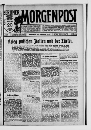 Berliner Morgenpost vom 30.09.1911