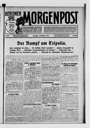 Berliner Morgenpost vom 02.10.1911