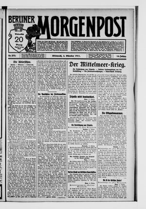 Berliner Morgenpost vom 04.10.1911
