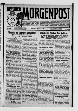Berliner Morgenpost vom 06.10.1911
