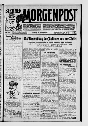 Berliner Morgenpost vom 09.10.1911