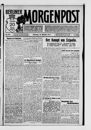 Berliner Morgenpost vom 10.10.1911