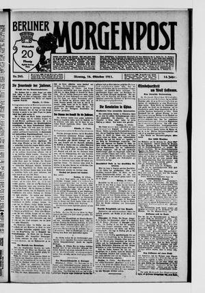 Berliner Morgenpost on Oct 16, 1911